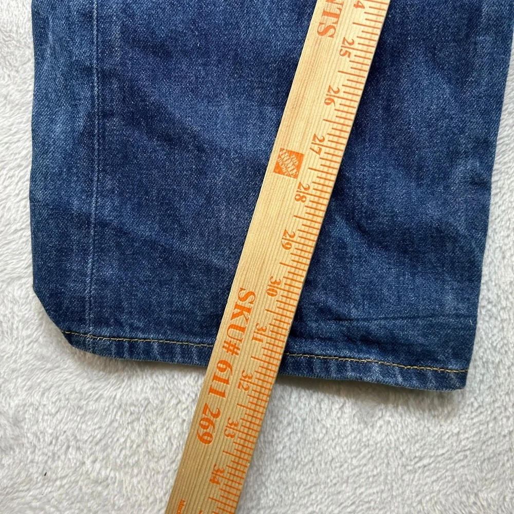 Levi's 501 Jeans Men's Blue‎ Denim Relaxed Straight Button Fly 41X31.5 - Flaws